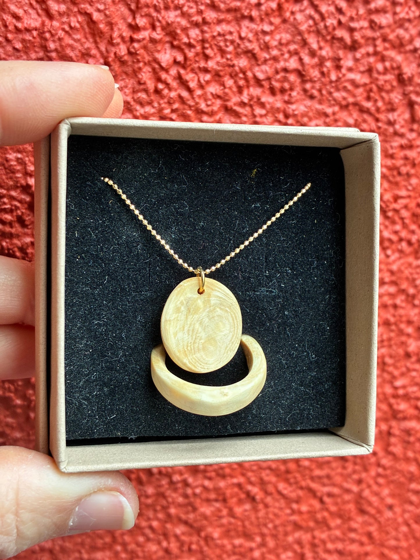 Set Goldkette mit Anhänger und Ring