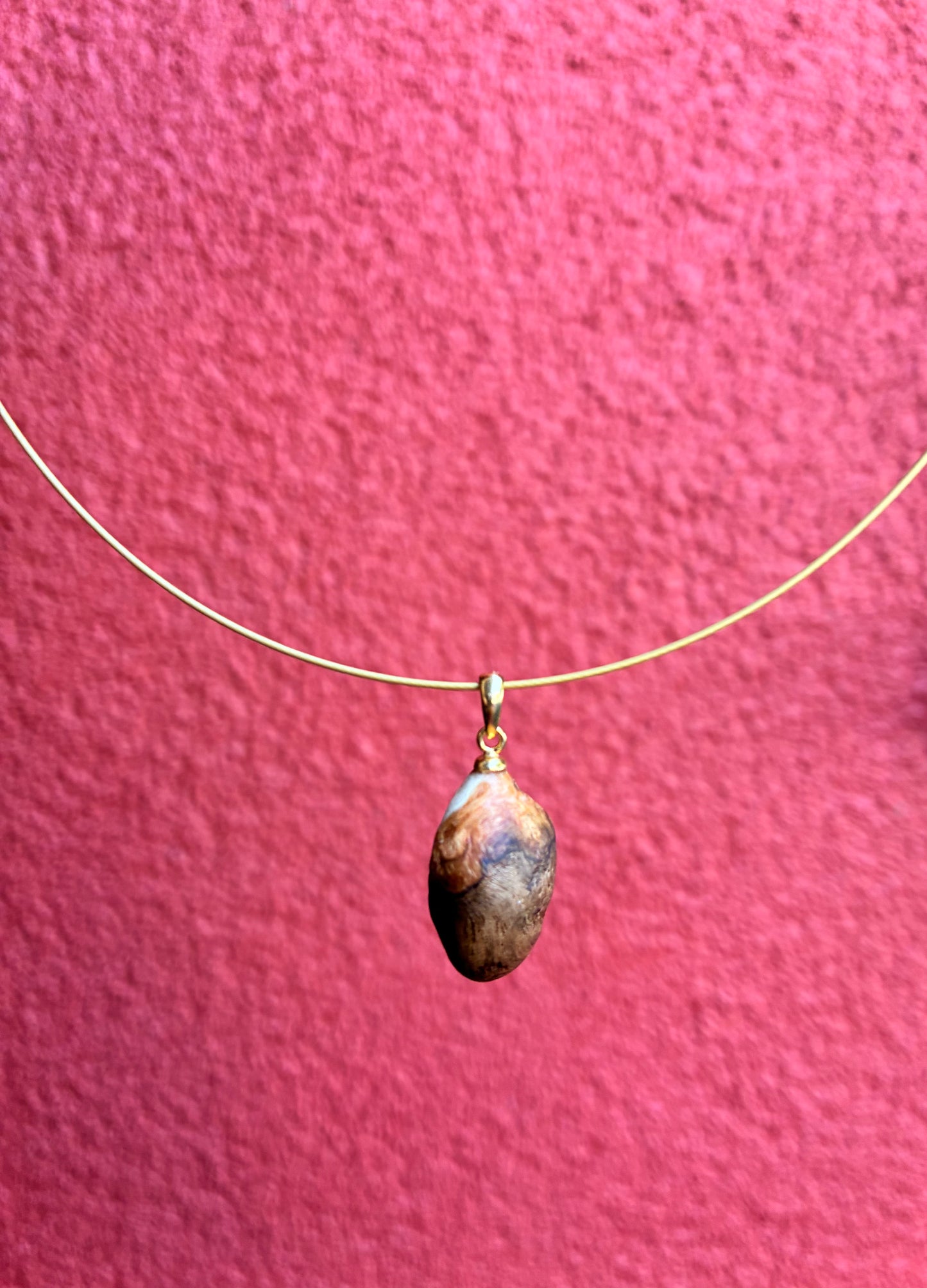 Goldreifen mit Baumperle (20 x 10mm)
