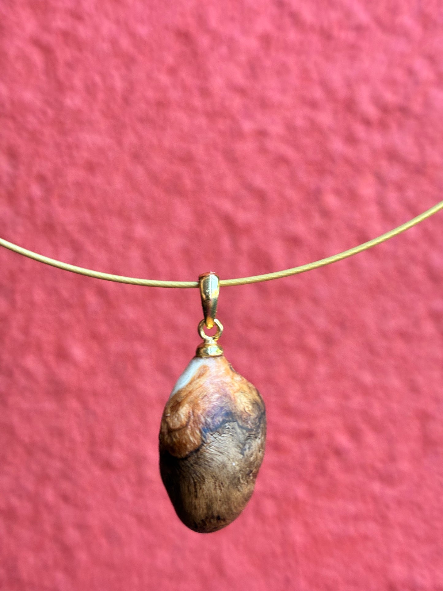 Goldreifen mit Baumperle (20 x 10mm)